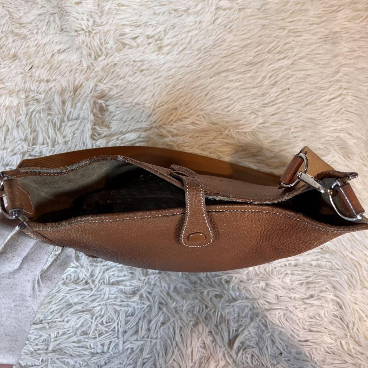 Hermes shoulder bag Evelyn Brown Taurillon Clemence Leather Y5